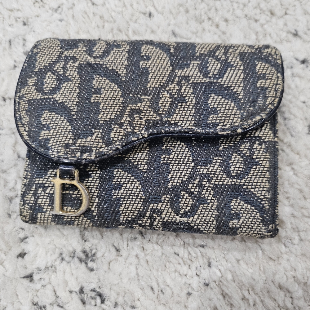 Christian Dior Oblique Saddle Accordian Style Wallet